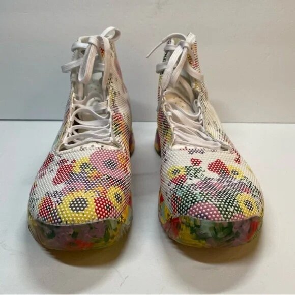 Nobull SF Trainer Sneakers Men’s Size 14 / Women’s Size 15.5 High Top Flower Lac - Picture 10 of 12